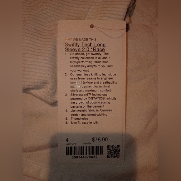 Lululemon Swiftly Tech Long Sleeve 2.0 *Race - Picture 2 of 3